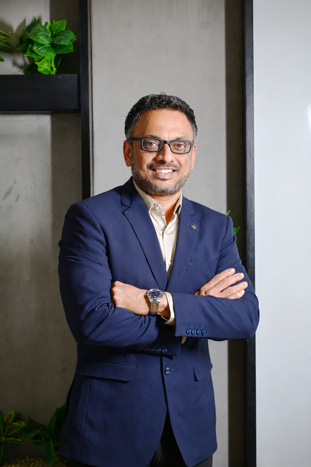 Portrait of Himanshu Jadhav, Director and CEO, Jendamark India